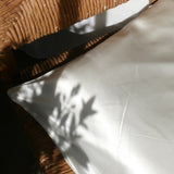 Silk Linen Flip Pillowcase | White