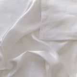Silk Linen Flip Pillowcase | White